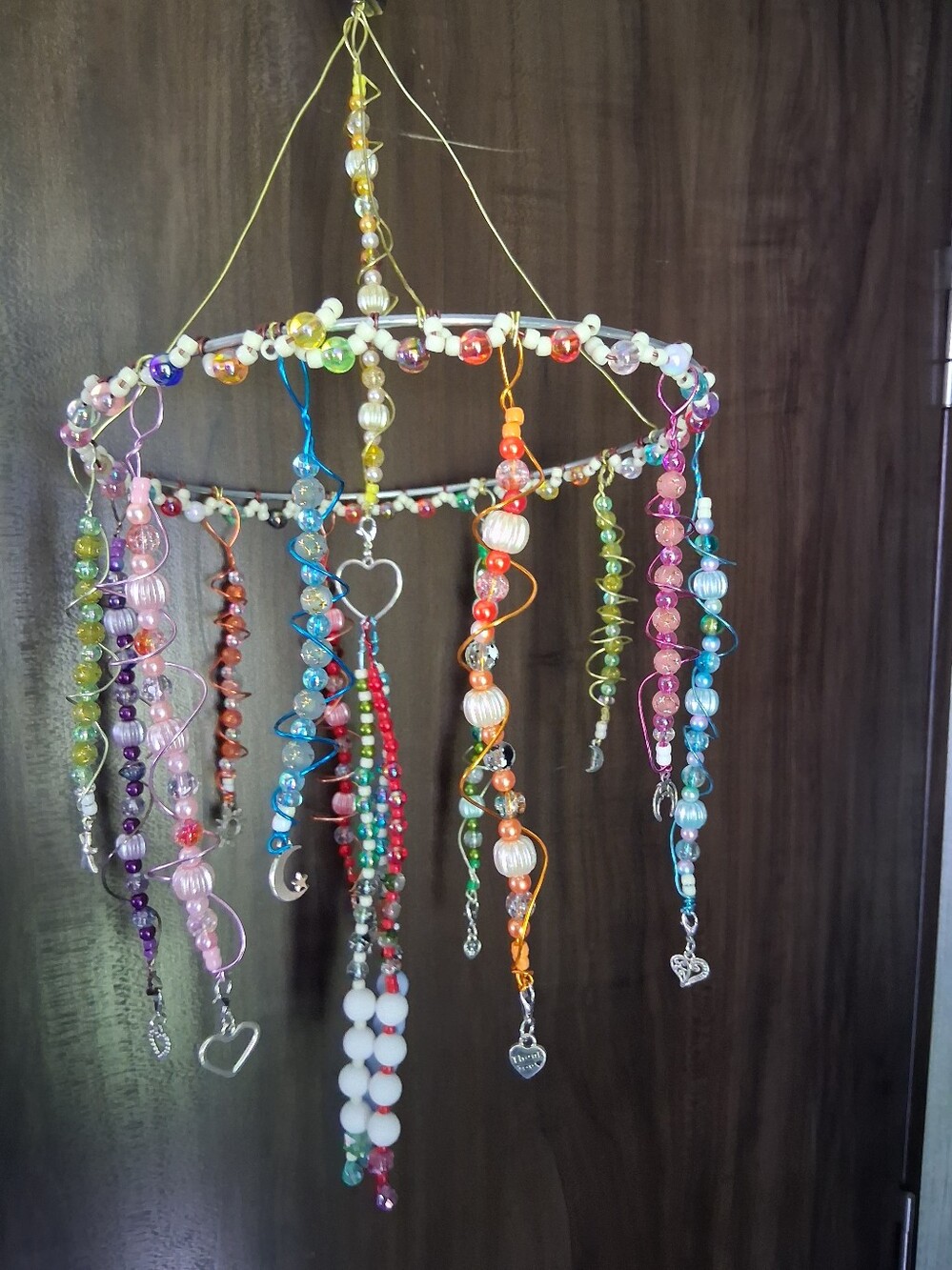 Handmade Multicolor Beaded Hanging Mobile - Brand Not Specified